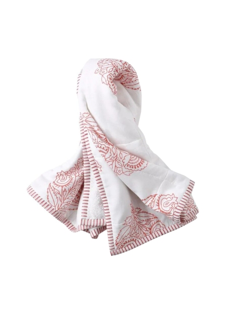 

Malabar Baby Infants Pink & White Printed City Towel