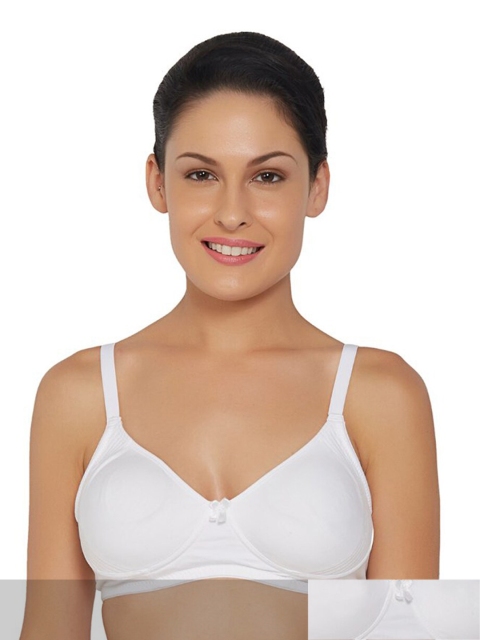 

Libertina petite Pack of 2 White Non Padded Cotton Bras