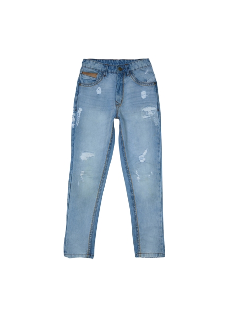 

Gini and Jony Boys Blue Regular Fit Mid-Rise Mildly Distressed Jeans