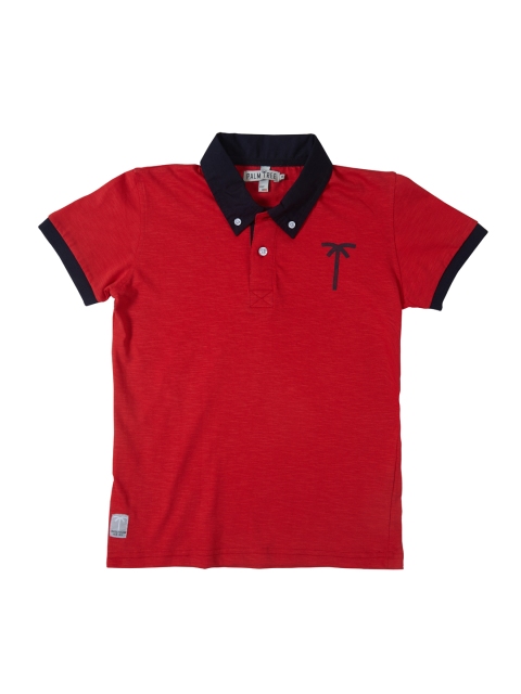 

Palm Tree Boys Red Polo T-shirt