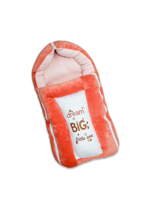 

Born Babies Infant Kids Orange Patterned Sleeping Bag