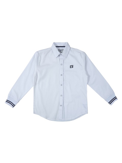 

Gini and Jony Boys White Standard Regular Fit Solid Casual Shirt