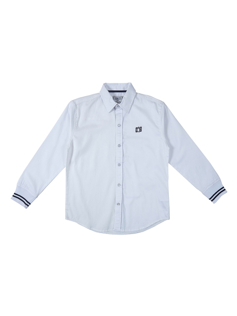 

Gini and Jony Boys White Standard Regular Fit Solid Casual Shirt