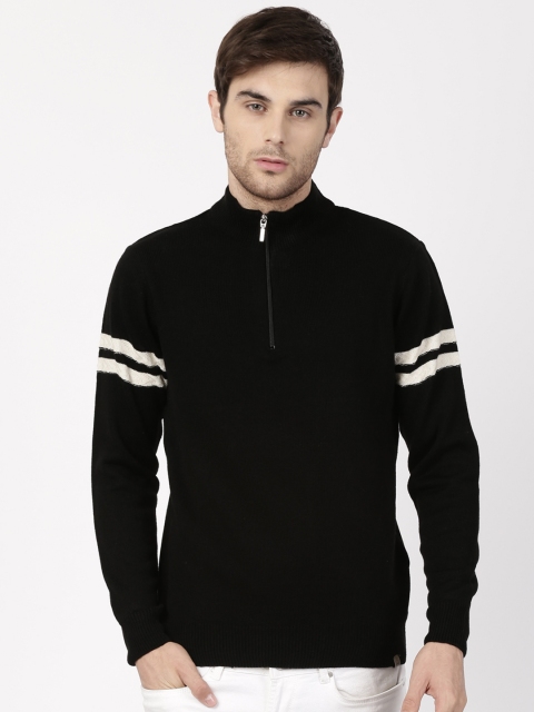 

ether Men Black Pullover