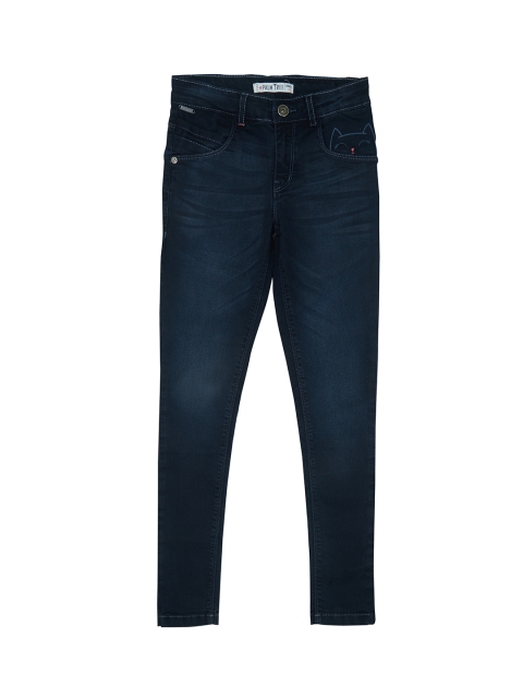 

Palm Tree Boys Blue Jean Regular Fit Mid-Rise Clean Look Jeans
