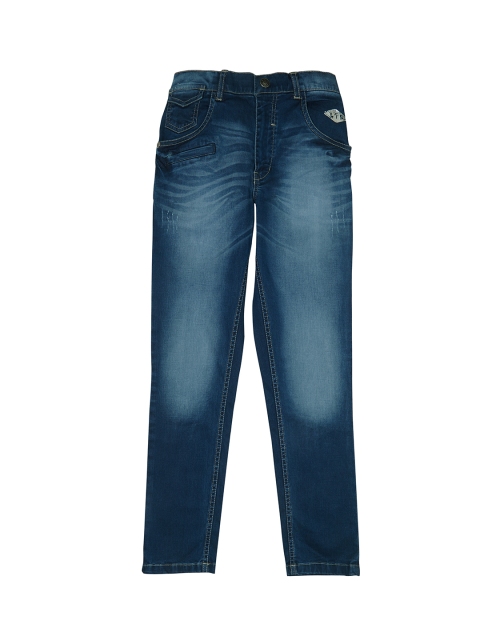 

Palm Tree Boys Blue Jean Regular Fit Mid-Rise Clean Look Jeans