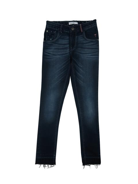 

Palm Tree Girls Blue Jean Regular Fit Mid-Rise Clean Look Jeans