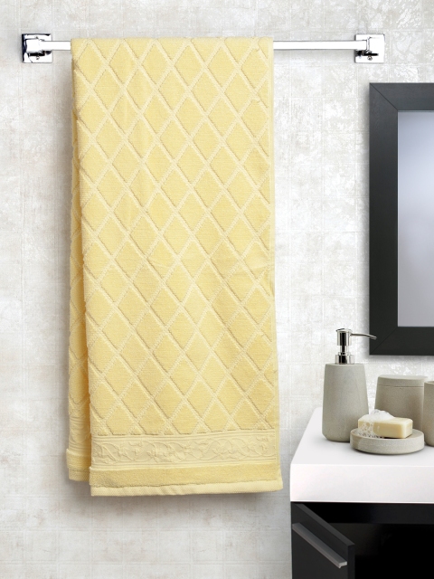 

SPACES Yellow Cotton 600 GSM Bath Towel