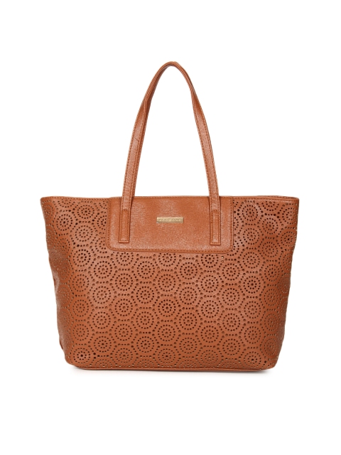 

Addons Brown Textured Shoulder Bag