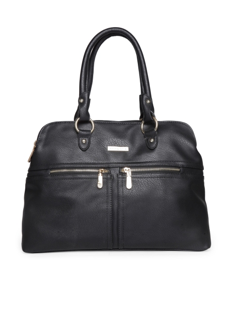 

Addons Black Solid Shoulder Bag