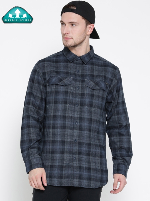 

Columbia Men Blue Checked Outdoor Casual Shirt