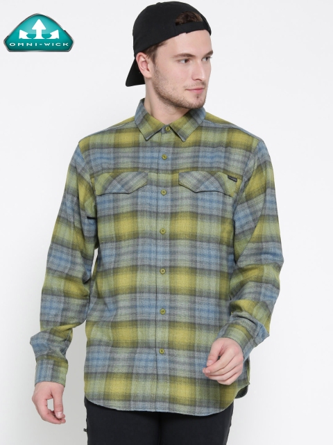 

Columbia Men Blue & Green Checked Outdoor Casual Shirt