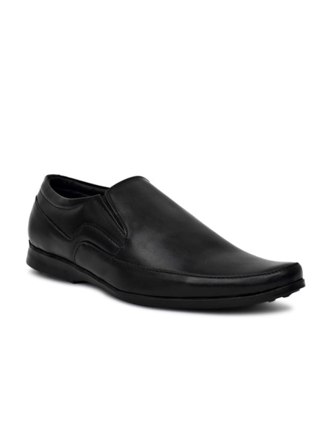 

VIV Men Black Solid Leather Formal Shoes