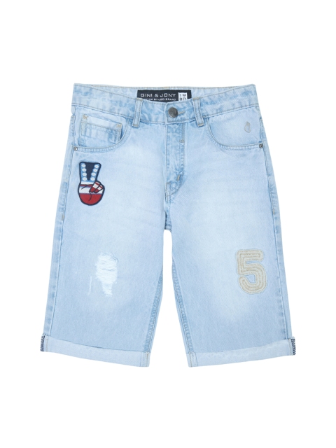 

Gini and Jony Boys Blue Washed Denim Shorts