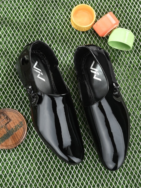 

VIV Men Black Patent Leather Bows Sneakers