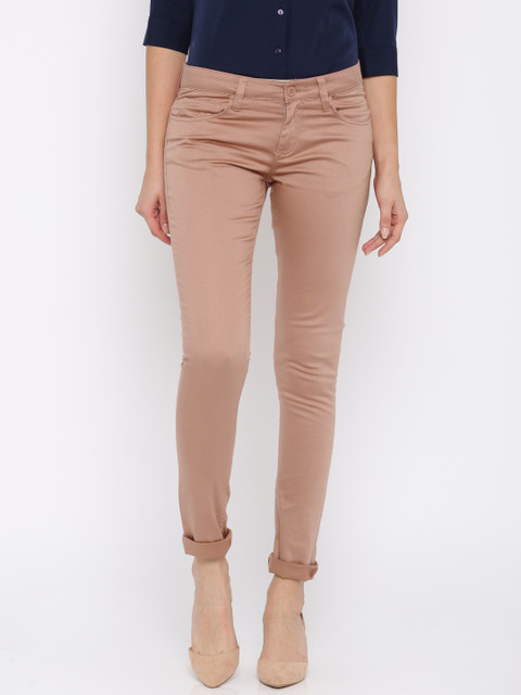

Annabelle by Pantaloons Women Pink Regular Fit Solid Regular Trousers