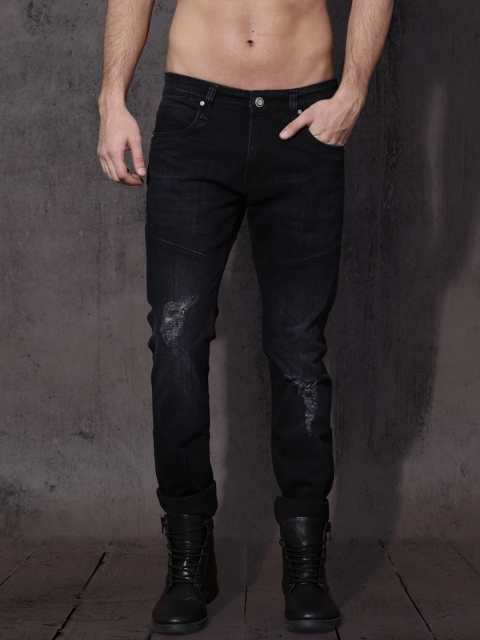 

Roadster Men Navy Blue Skinny Fit Mid-Rise Clean Look Stretchable Jeans
