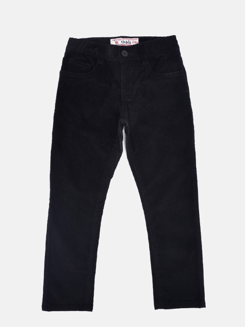

CHALK by Pantaloons Boys Black Corduroy Trousers