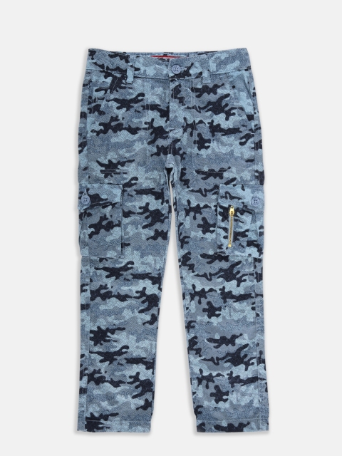 

CHALK by Pantaloons Boys Blue Regular Fit Printed Convertible Cargos