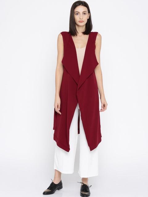 

Annabelle by Pantaloons Maroon Longline Shrug