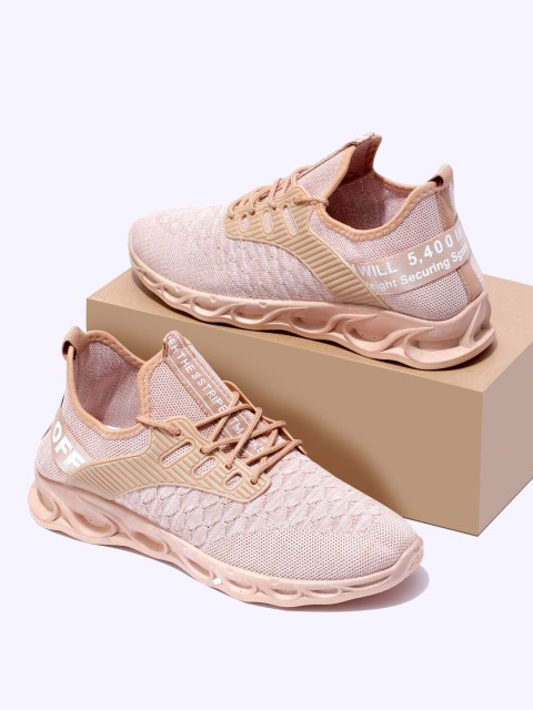 

RapidBox Men Brown Woven Design Sneakers