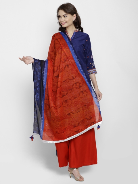 

Biba Red Printed Dupatta