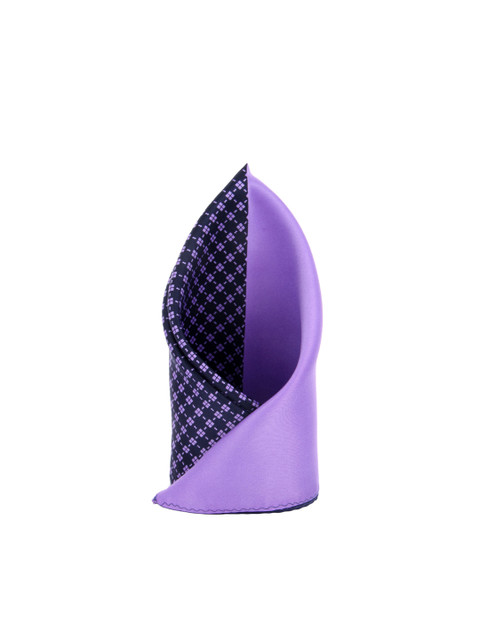 

Alvaro Castagnino Men Navy Blue & Purple Printed Pocket Square