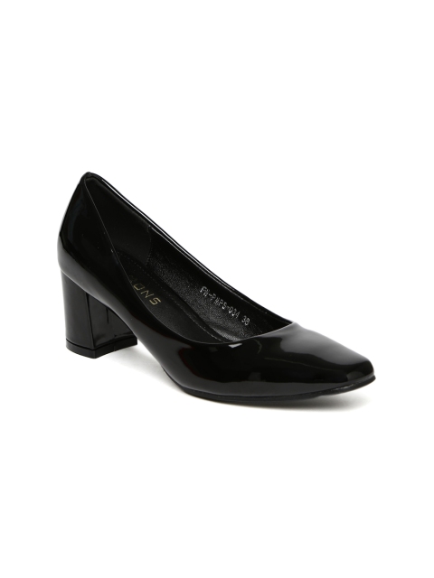 

Addons Women Black Solid Pumps