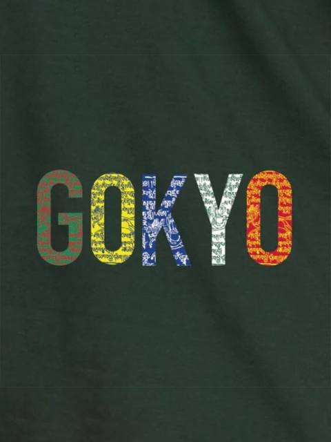 

GOKYO Men Green Floral Applique T-shirt