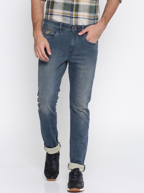 

U.S. Polo Assn. Denim Co. Men Blue Regallo Skinny Fit Mid-Rise Clean Look Stretchable Jeans