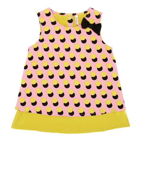 

CHALK by Pantaloons Girls Pink Printed A-Line Top