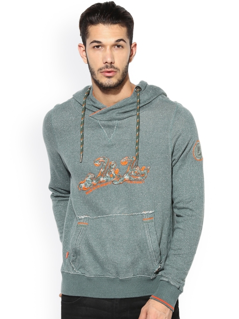

Jn Joy Men Grey Solid Sweatshirt