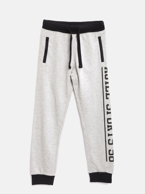 

Ajile by Pantaloons Boys Grey Melange Printed Joggers