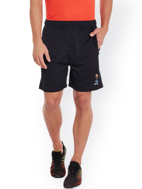 

FIFA U-17 WC Men Black Solid Slim Fit Sports Shorts