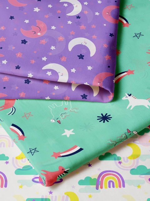 

SuperBottoms Kids Purple & Green Pure Cotton Baby Care Products