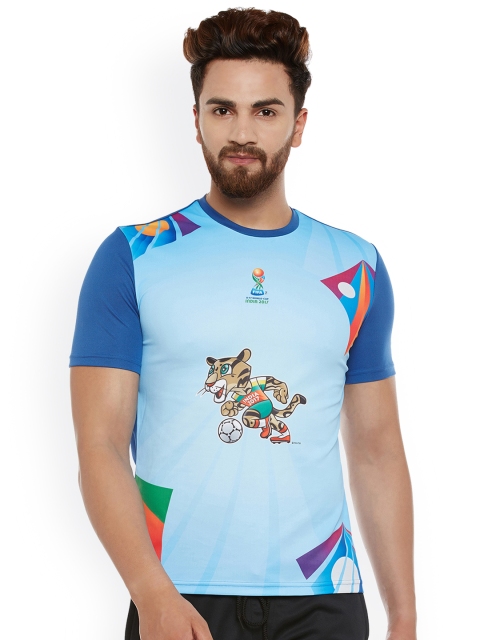 

FIFA U-17 WC Men Blue Printed Round Neck T-shirt