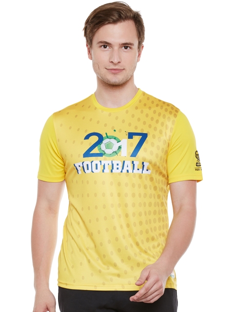 

FIFA U-17 WC Men Yellow Printed Round Neck T-shirt