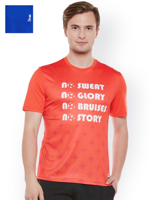 

FIFA U-17 WC Men Pack of 2 Slim Fit T-shirts, Coral