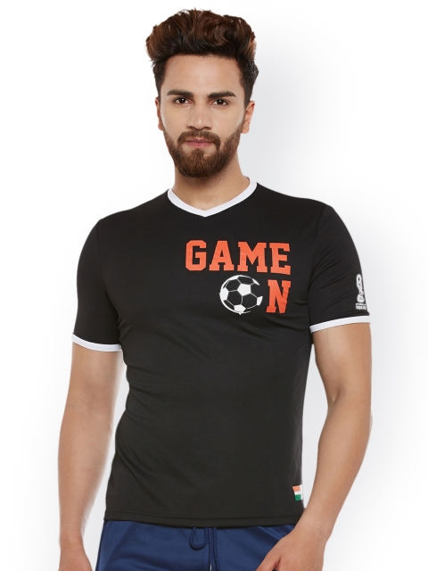 

FIFA U-17 WC Men Black Printed Round Neck T-shirt