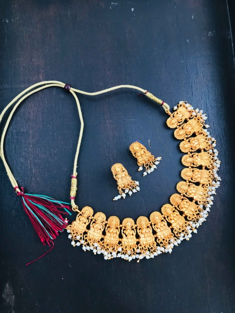 

The Opal Factory Gold-Plated & White Beaded Jewellery Set