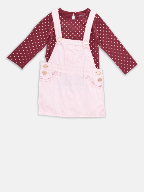 

Chirpie Pie by Pantaloons Girls Pink Clothing Set
