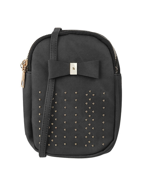

WALKWAY by Metro Women Black Woven Design Zip Around Wallet