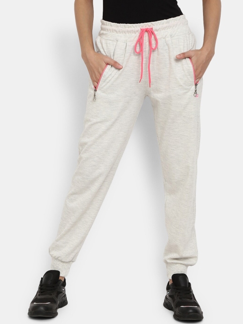 

V-Mart Women Beige Solid Cotton Joggers