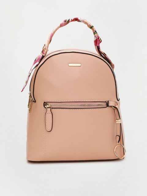 

Ginger by Lifestyle Women Peach-Coloured Backpack