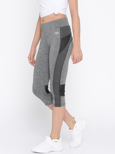 

Ajile by Pantaloons Women Grey Melange Solid Regular Fit Capris