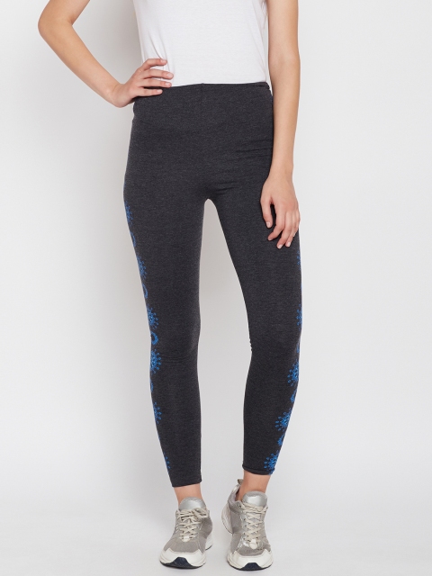 

Ajile by Pantaloons Charcoal Grey Printed Tights