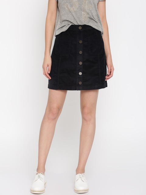 

Honey by Pantaloons Women Navy A-Line Skirt, Navy blue