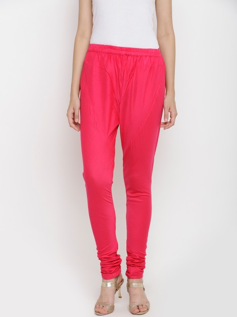 

RANGMANCH BY PANTALOONS Pink Slim Fit Solid Churidar