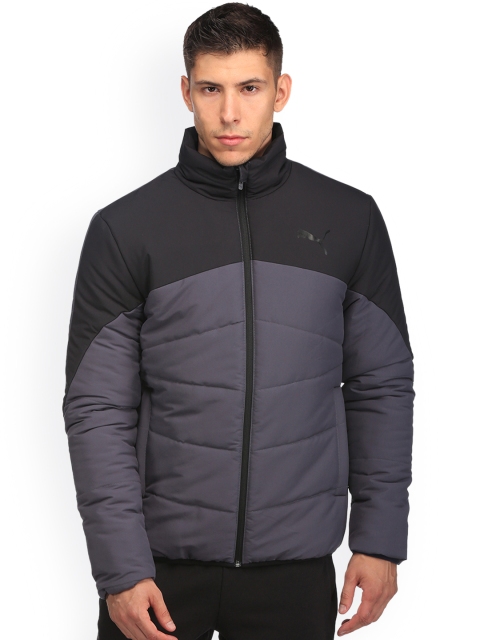 

Puma Men Grey Solid ESS Padded Jacket