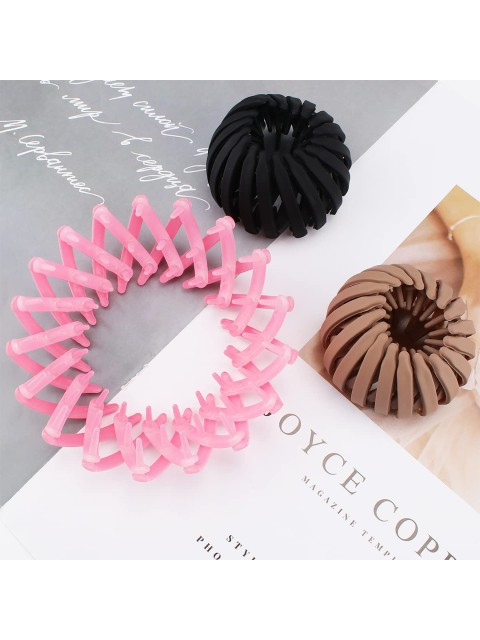 

FIMBUL Women Beige & Pink Set of 3 Ponytail Holders